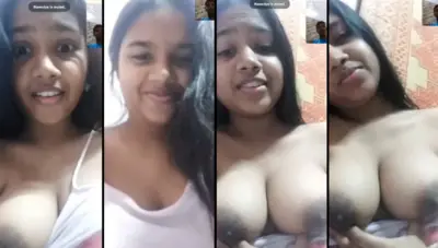 Cutie College Girl Showing Boobies VC Viral Video