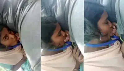 Tamil Girlfriend Giving a Blowjob to BF Viral Video